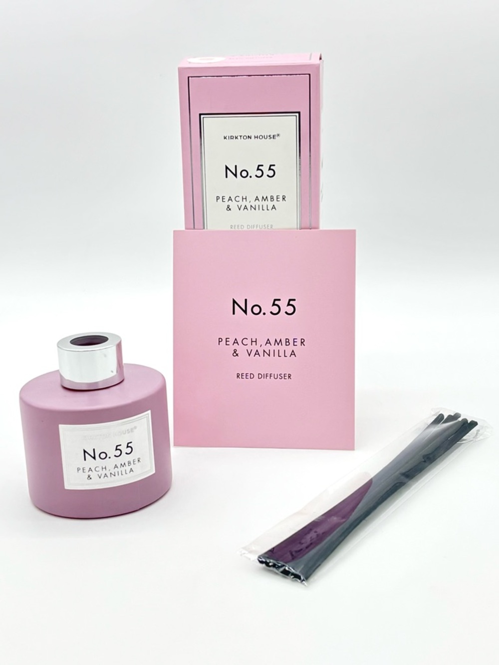 Kirkton House No 55 Reed Diffuser Peach Amber Vanilla 100ml Home Fragrance New